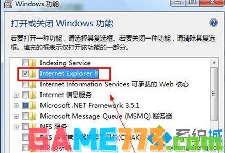 点击打开或关闭Windows功能