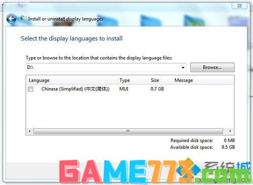 win7英文版系统怎么安装中文语言包