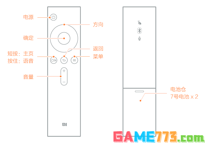 小米电视遥控器使用说明