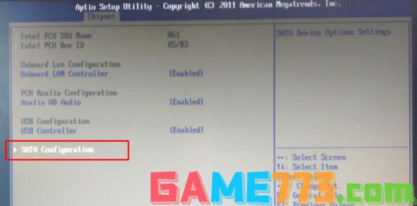 4-选择SATA Configuration
