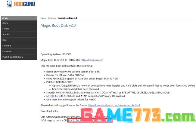2-选择Magic Boot Disk — ISO CD Image v2.0