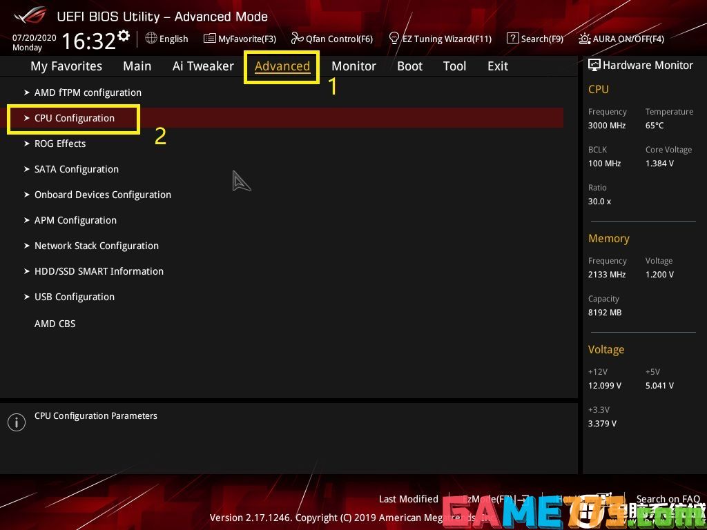 CPU Configuration