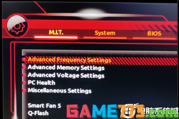 M.I.T.下的Advanced Frequency Settings