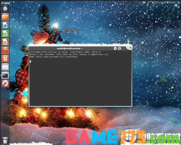 Linux用Xsnow命令让桌面显示下雪特效解决方法