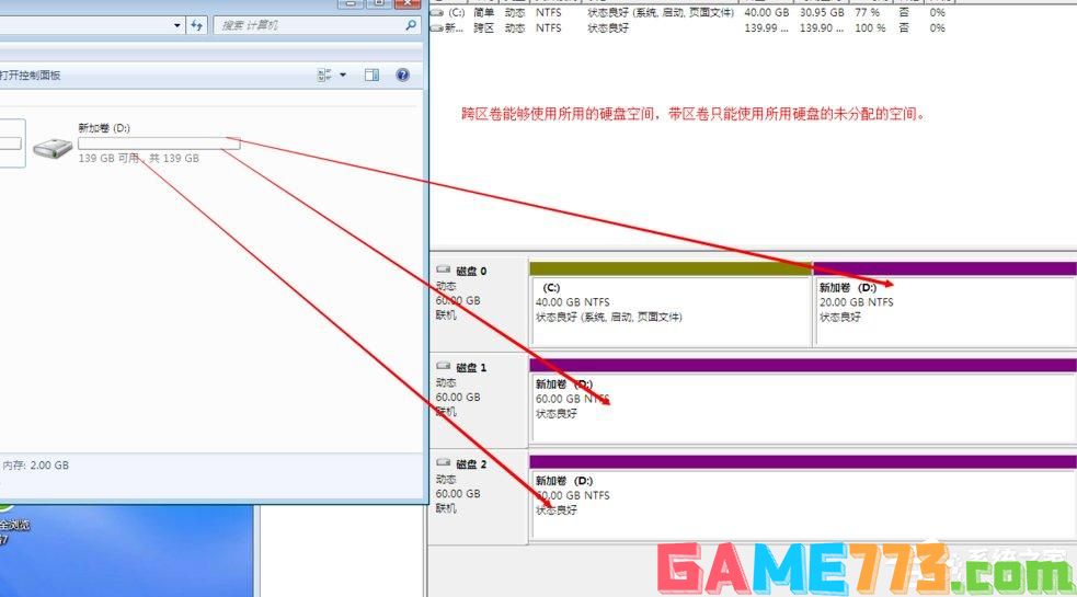 Windows动态磁盘跨区卷带区卷镜像卷有什么区别？