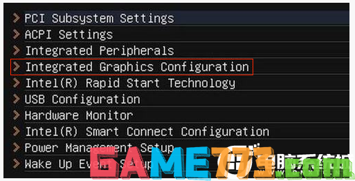 Integrated Graphics Configuration