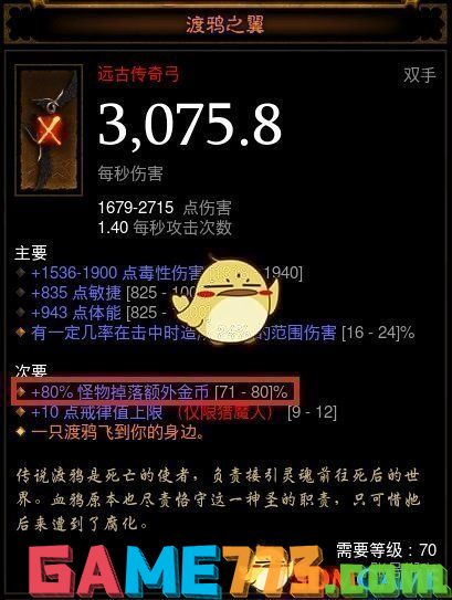 <b>暗黑破坏神3</b>金币装一览 速刷金币装备推荐