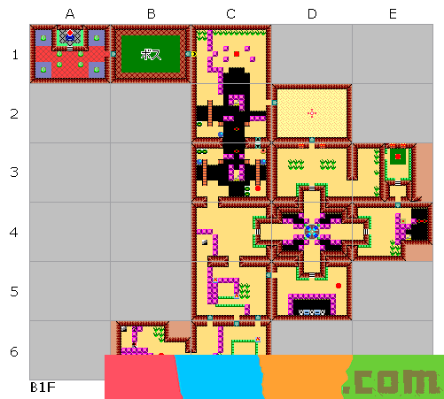 塞尔达传说大地之章地下迷宫地图