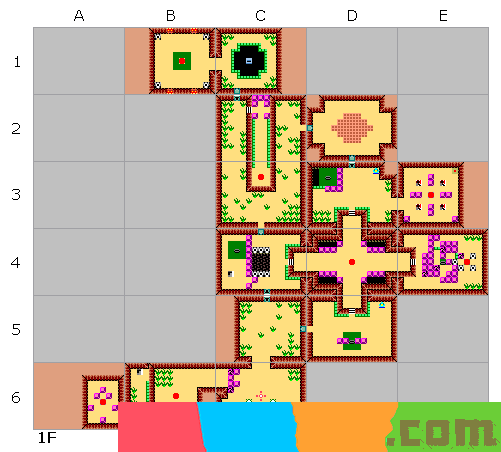塞尔达传说大地之章地下迷宫地图