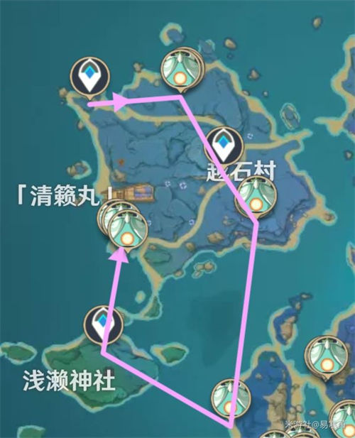 原神飘浮灵最快最全速刷路线