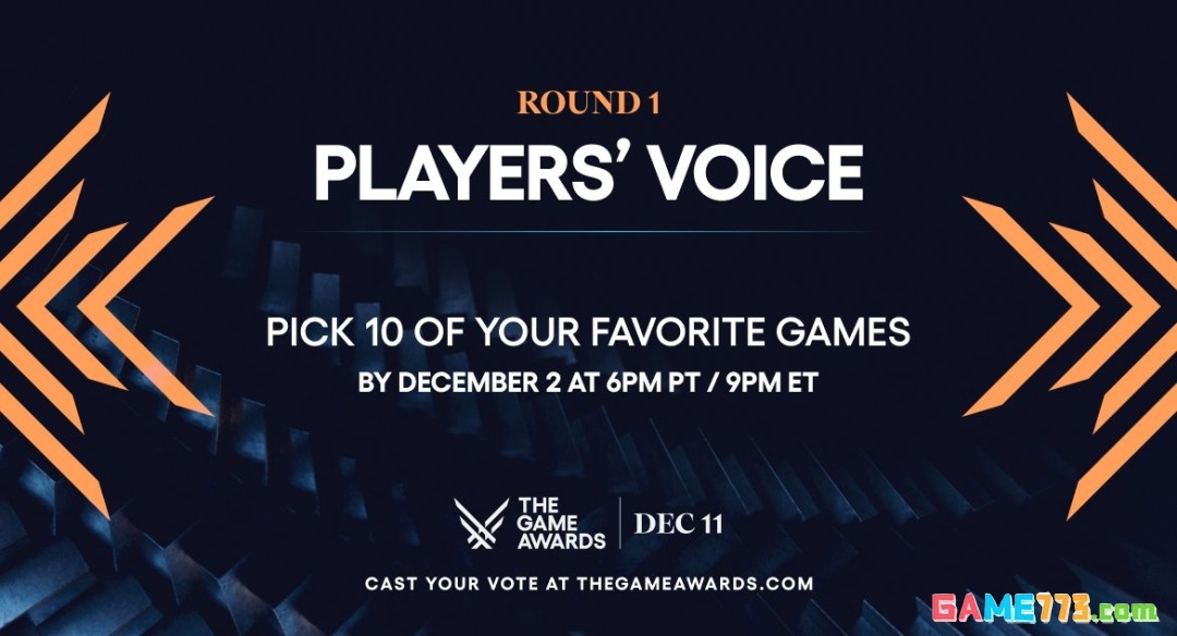 2025年TGA“玩家之声”第一轮投票现已开启