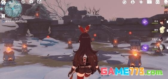 原神星荧洞窟三个仙灵位置在哪里