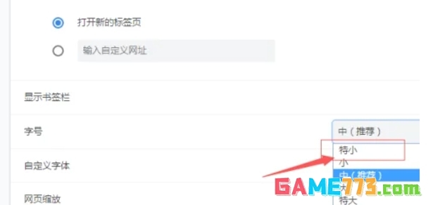 谷歌浏览器怎么修改浏览器字号大小