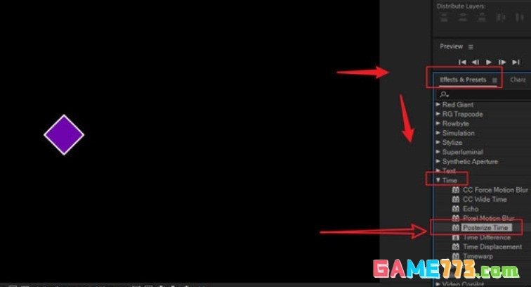 ae定格动画怎么做