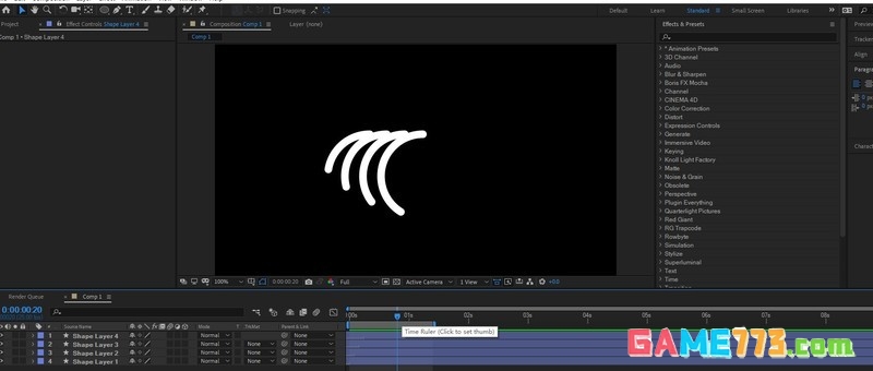 AE怎么制作生长成曲线的动画效果