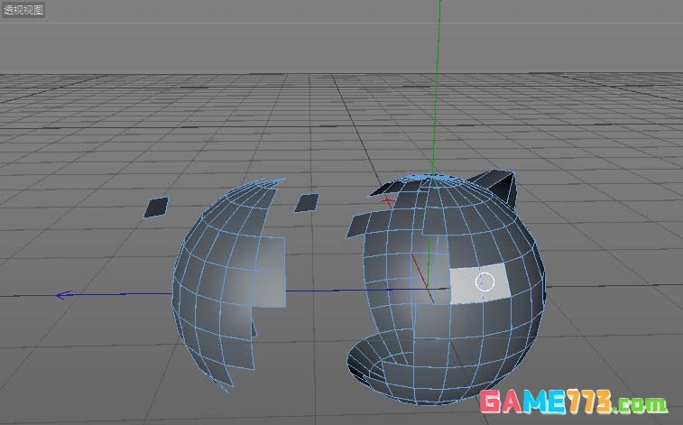 Cinema 4D怎么使用断开连接抠出模型中的一个面