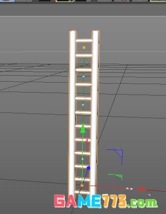 C4D怎么制作梯子模型
