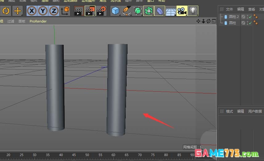 C4D怎么制作梯子模型