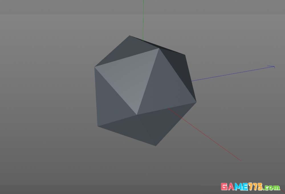 C4D有棱角的宝石模型怎么变圆润一点