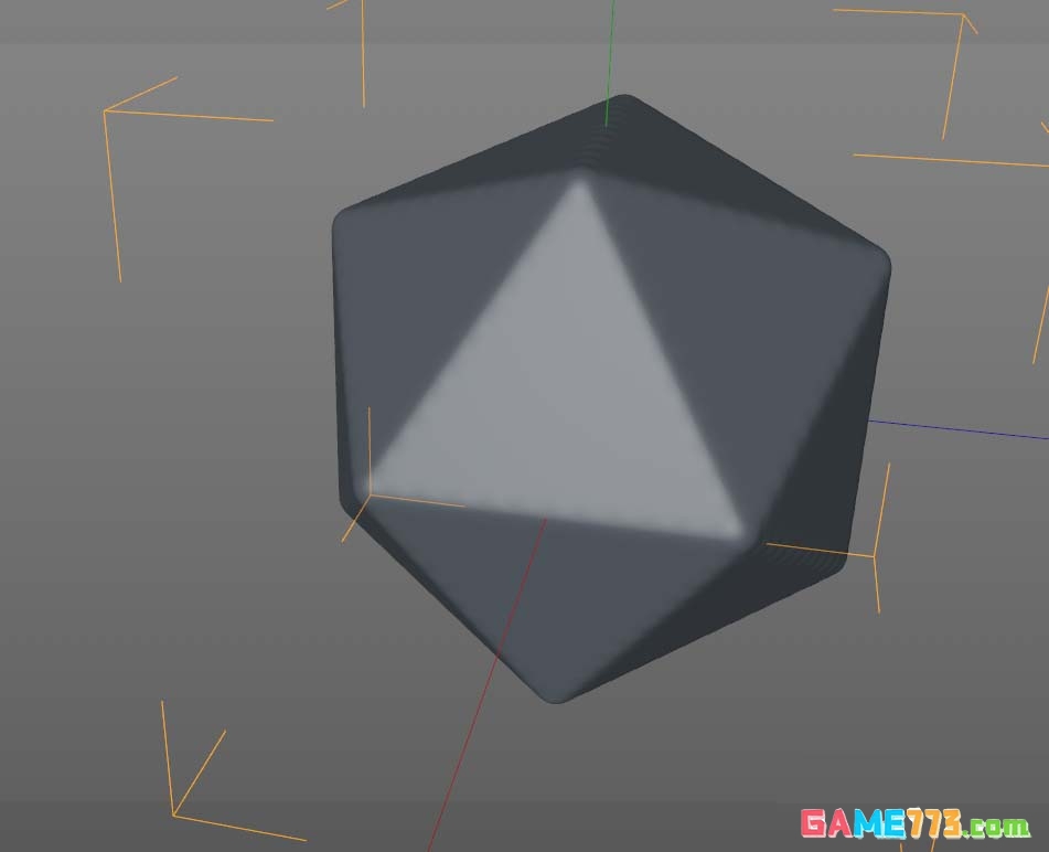 C4D有棱角的宝石模型怎么变圆润一点
