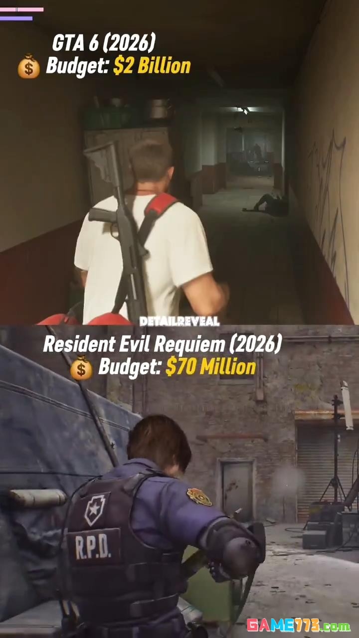 《GTA6》与《生化危机9》收枪细节对比 谁更真实