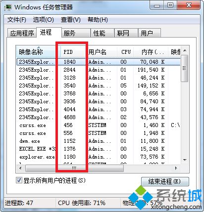 win7任务管理器显示pid的办法-win7任务管理器怎么查看进程pid