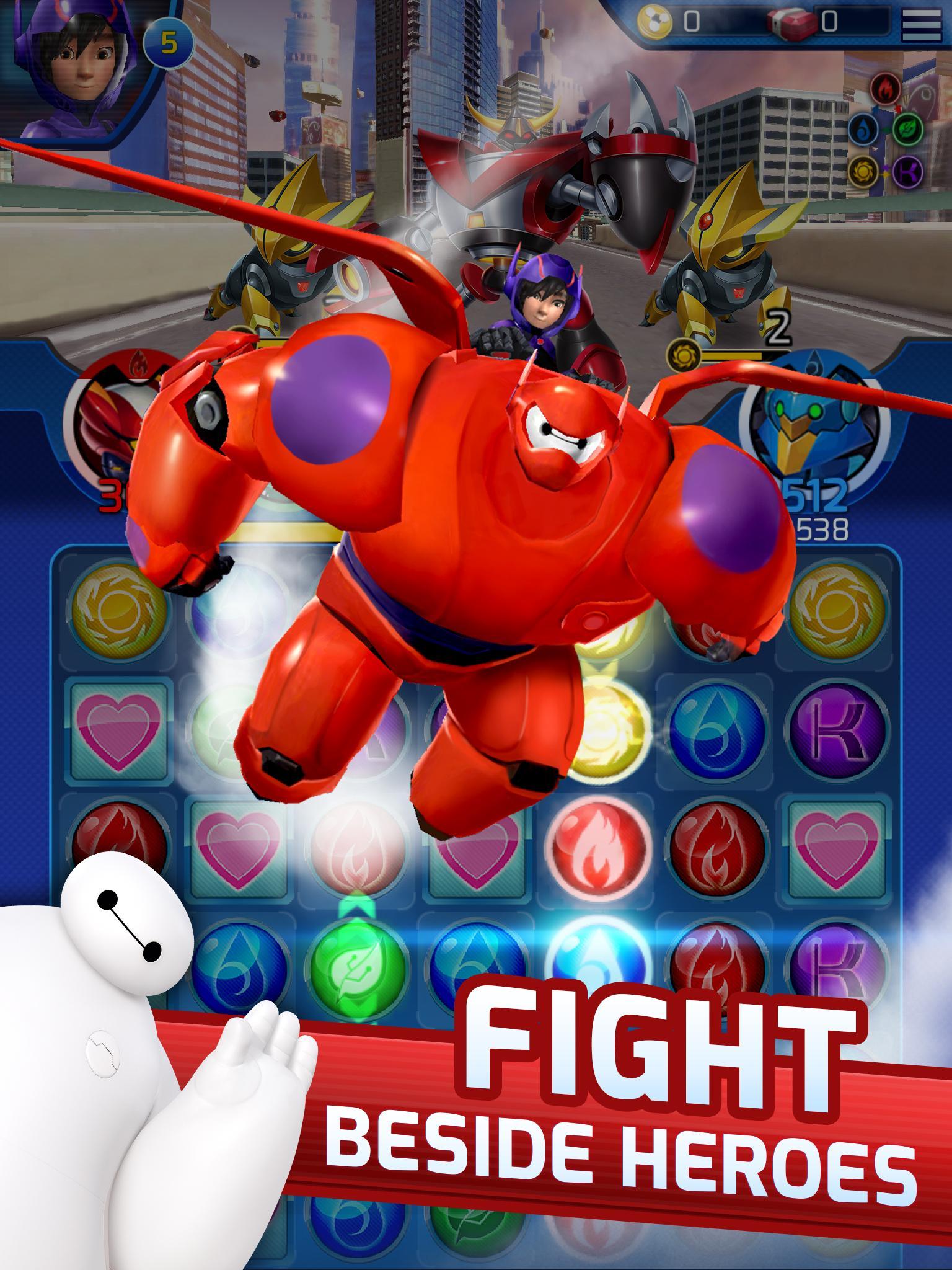 超能陆战队手游修改版(Big Hero 6 Bot Fight)截图3