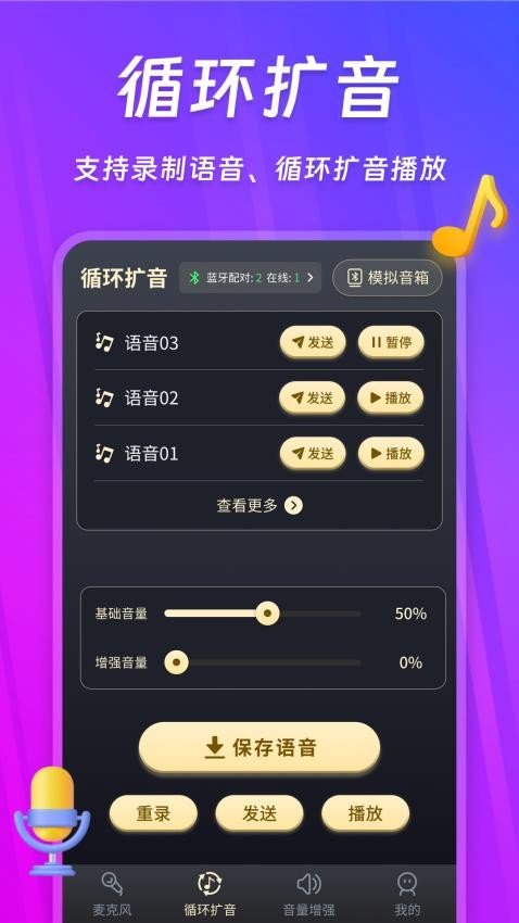 话筒扩音器APP截图3