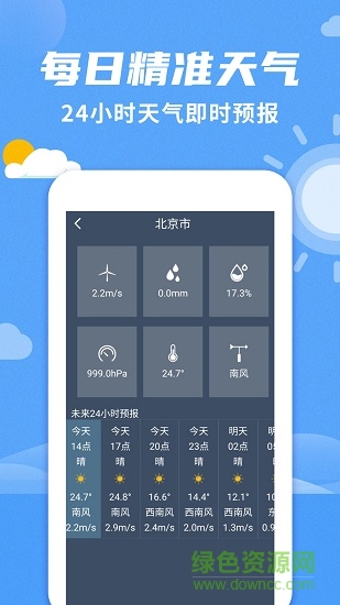 手机桌面天气预报app截图1