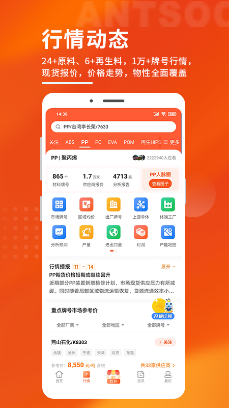 俺搜塑料行情截图2